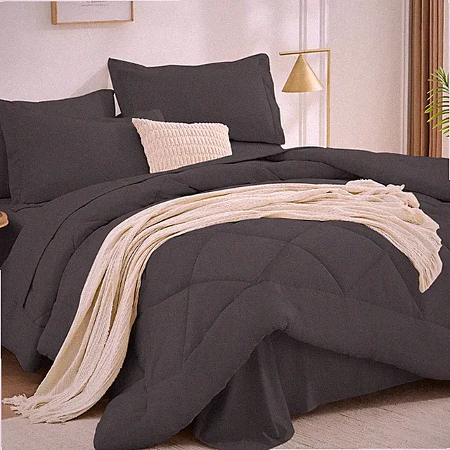 Fuanna 7 Pieces Full Size Comforter Sets All Season Bedding Sets Full Size