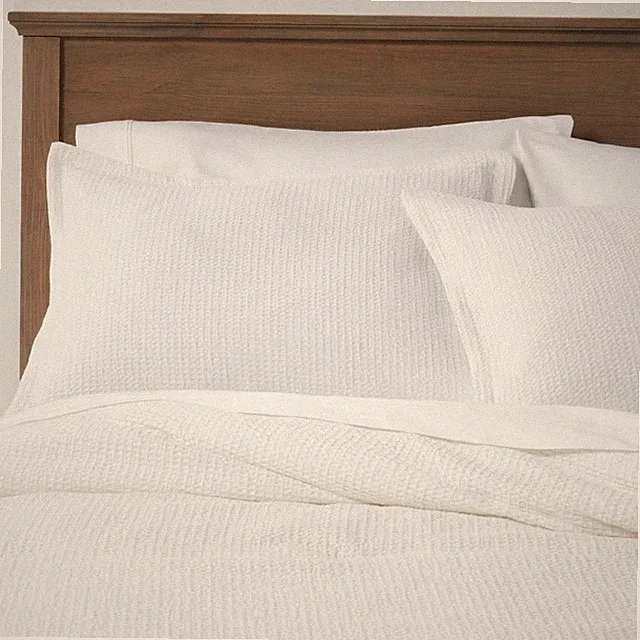 Threshold 3-Piece Cotton Waffle Comforter Set Waffle-Weave OEKO-TEX